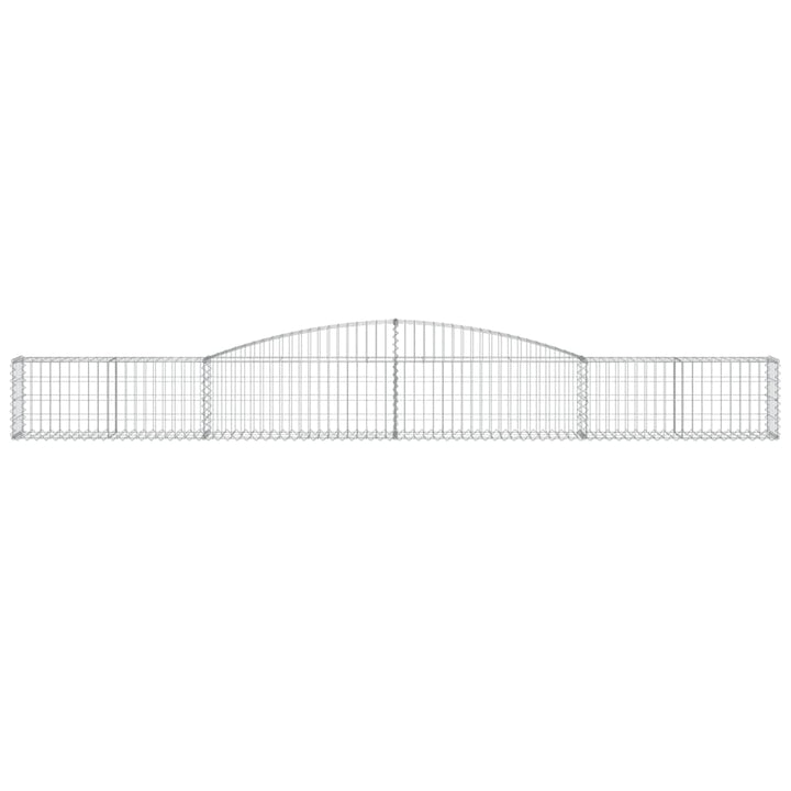 buede gabionkurve 3 stk. 400x30x40/60 cm galvaniseret jern