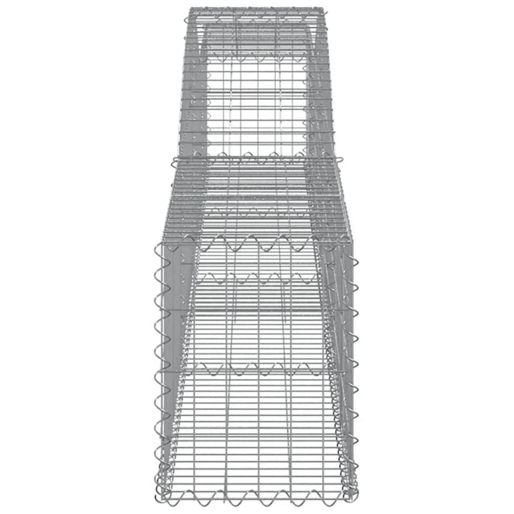 buede gabionkurve 5 stk. 400x30x40/60 cm galvaniseret jern