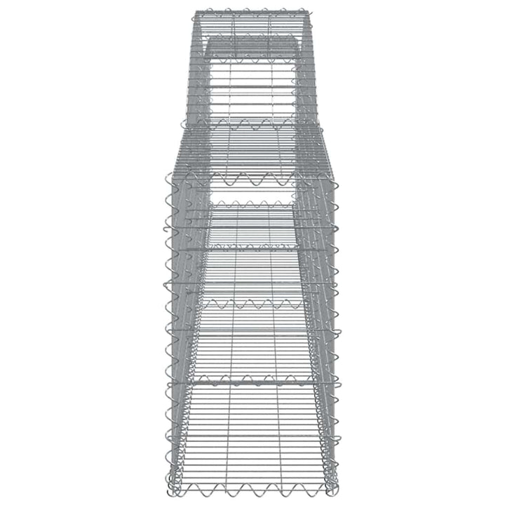 buede gabionkurve 4 stk. 400x30x60/80 cm galvaniseret jern
