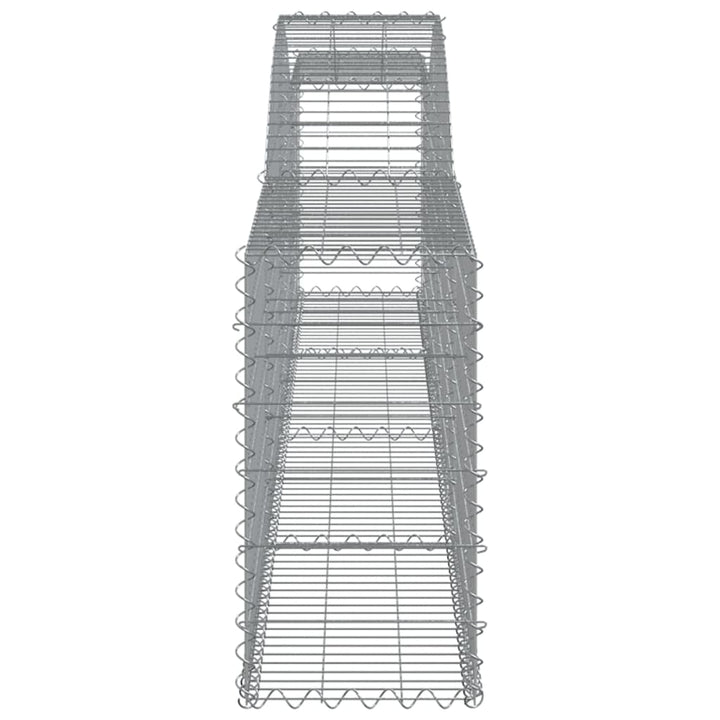 buede gabionkurve 15 stk. 400x30x60/80 cm galvaniseret jern