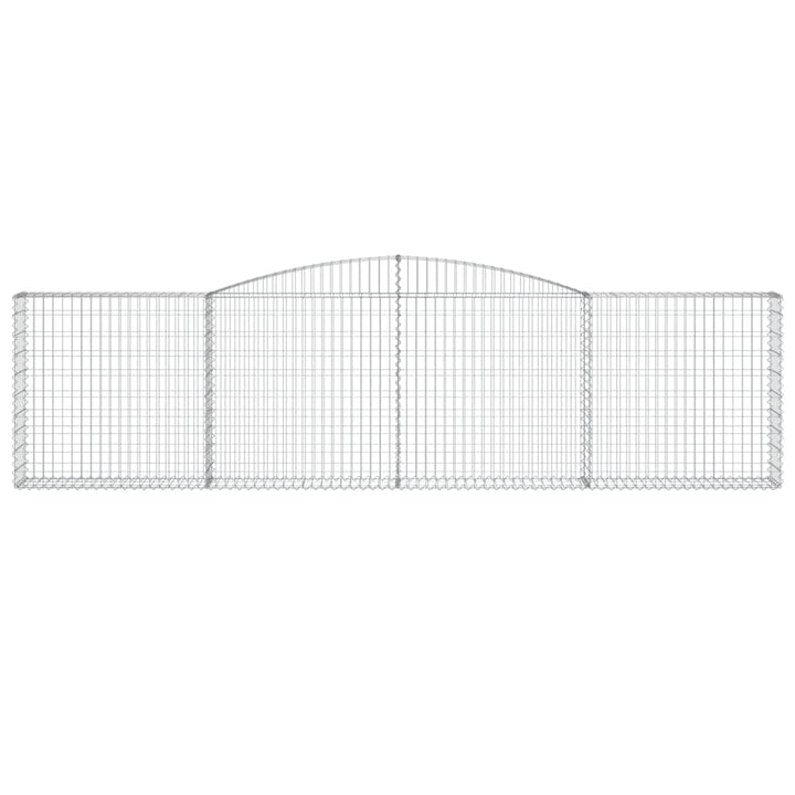 buede gabionkurve 20 stk. 400x30x100/120 cm galvaniseret jern