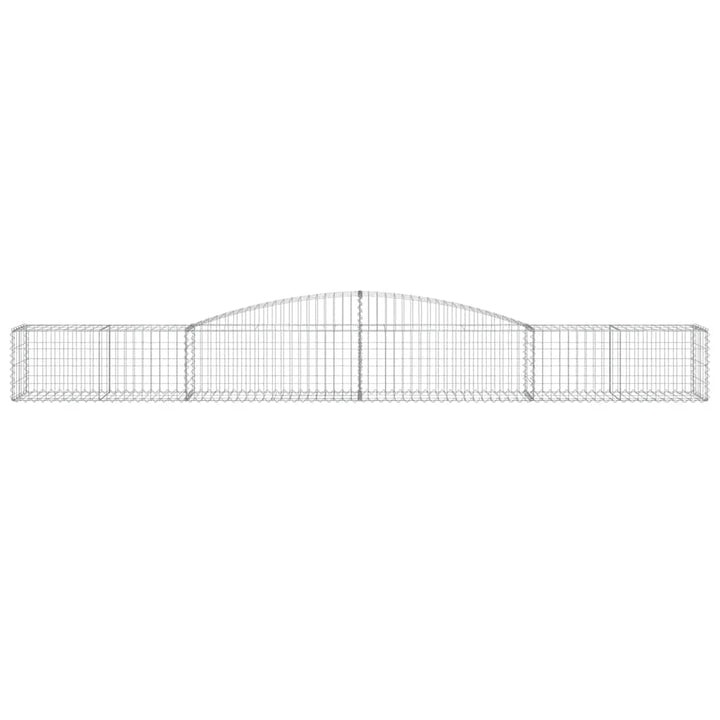 buede gabionkurve 2 stk. 400x50x40/60 cm galvaniseret jern