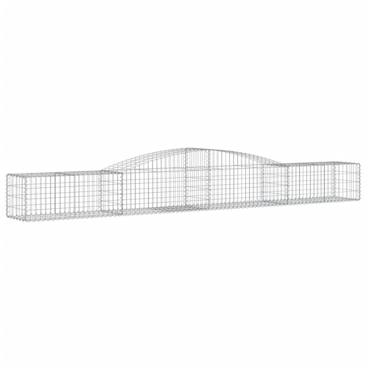 buede gabionkurve 5 stk. 400x50x40/60 cm galvaniseret jern