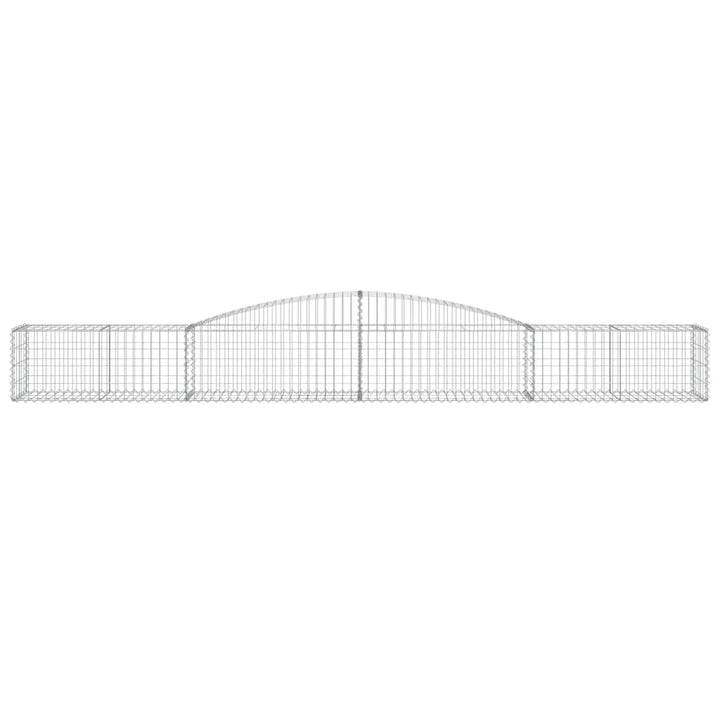 buede gabionkurve 10 stk. 400x50x40/60 cm galvaniseret jern