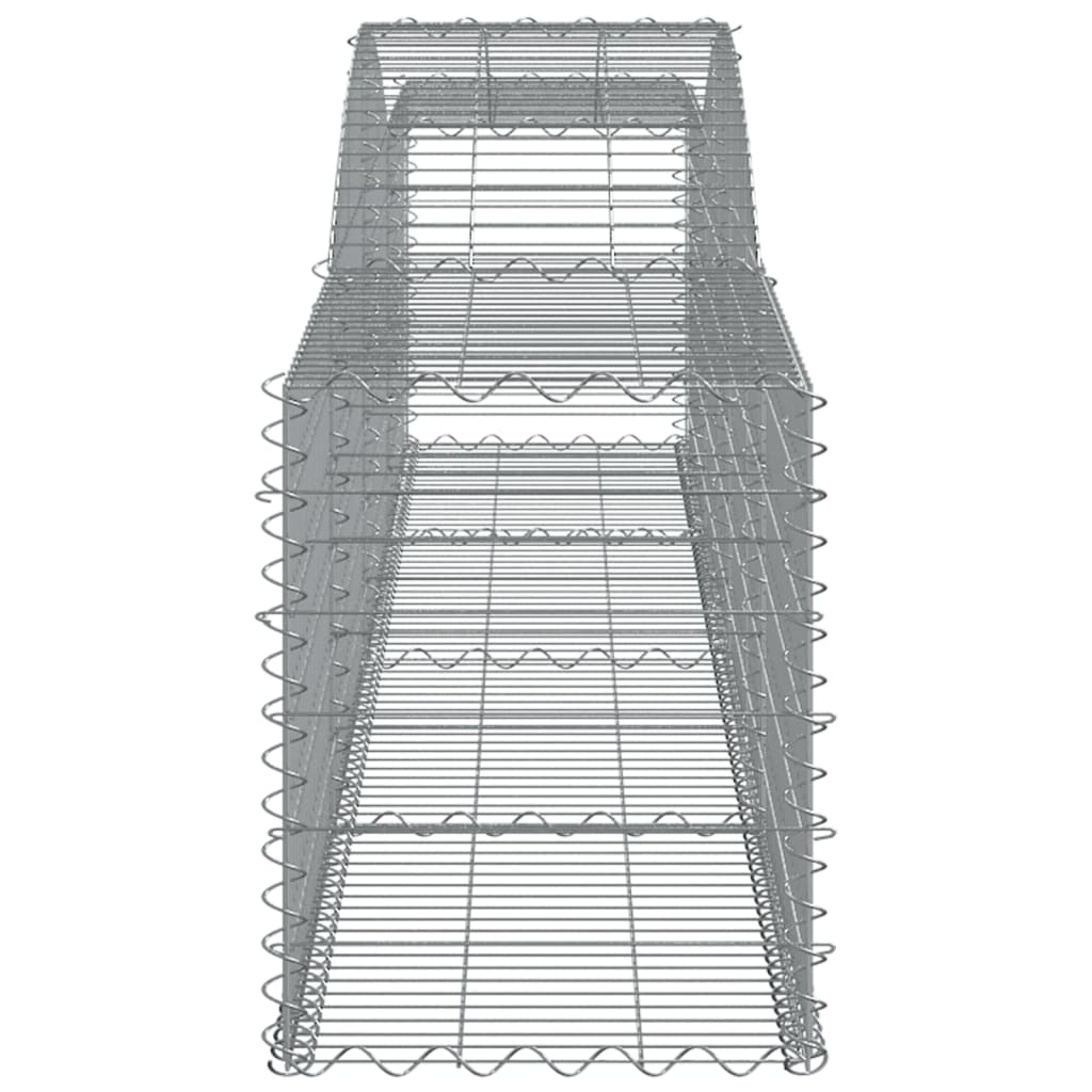 buede gabionkurve 3 stk. 400x50x60/80 cm galvaniseret jern