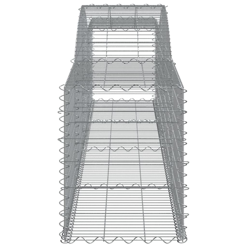 buede gabionkurve 20 stk. 400x50x60/80 cm galvaniseret jern