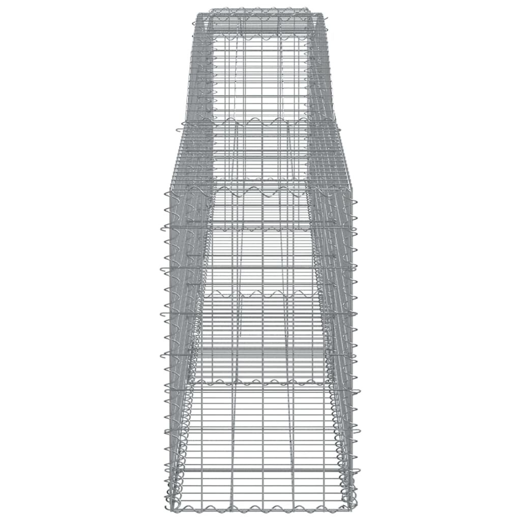 buede gabionkurve 5 stk. 400x50x80/100 cm galvaniseret jern