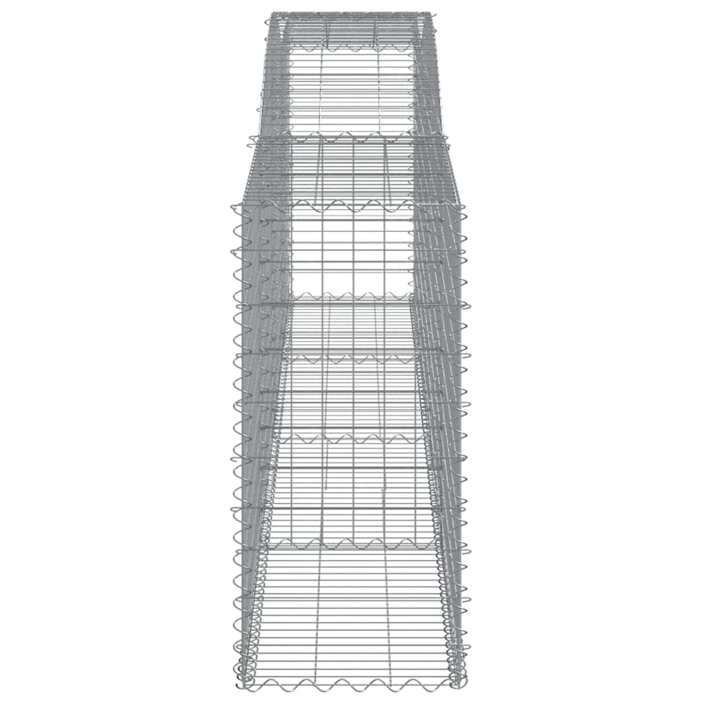buede gabionkurve 5 stk. 400x50x100/120 cm galvaniseret jern