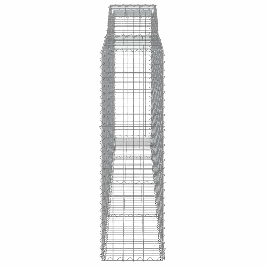 buede gabionkurve 25 stk. 400x50x160/180 cm galvaniseret jern