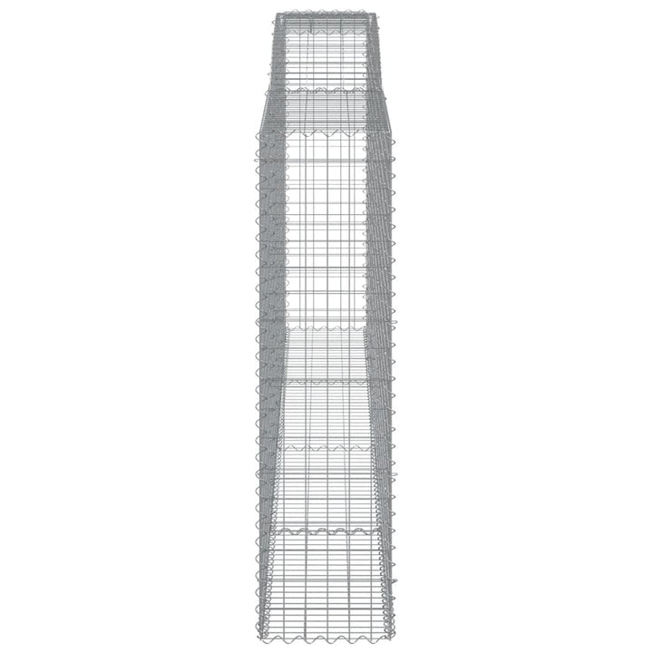 buede gabionkurve 3 stk. 400x50x180/200 cm galvaniseret jern