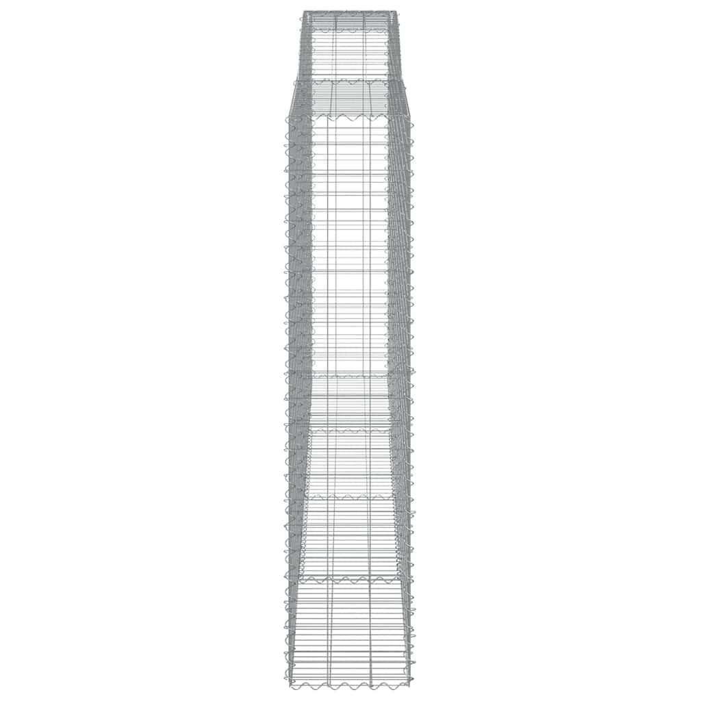 buede gabionkurve 5 stk. 400x50x220/240 cm galvaniseret jern