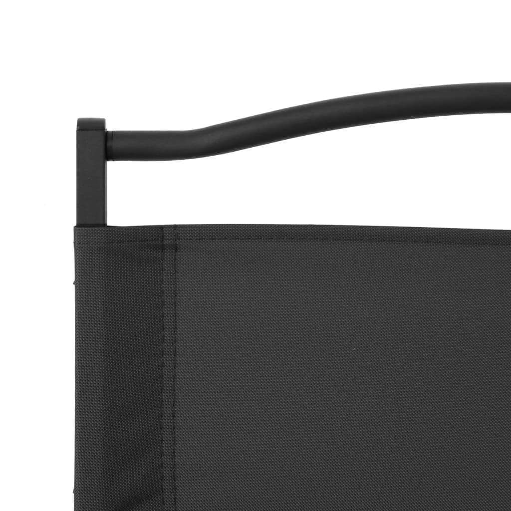 campingstole 2 stk. 54x55x78 cm oxfordstof sort