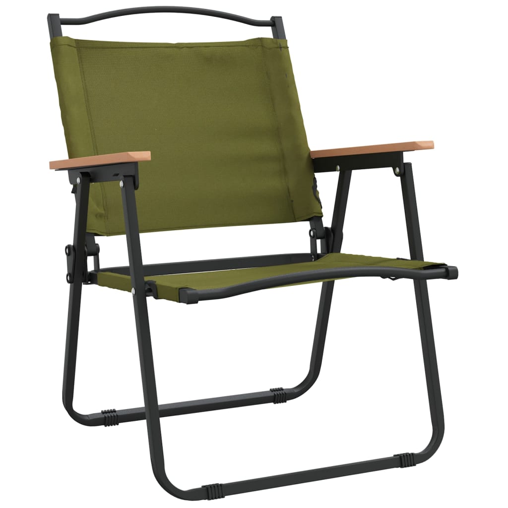 campingstole 2 stk. 54x55x78 cm oxfordstof Grøn