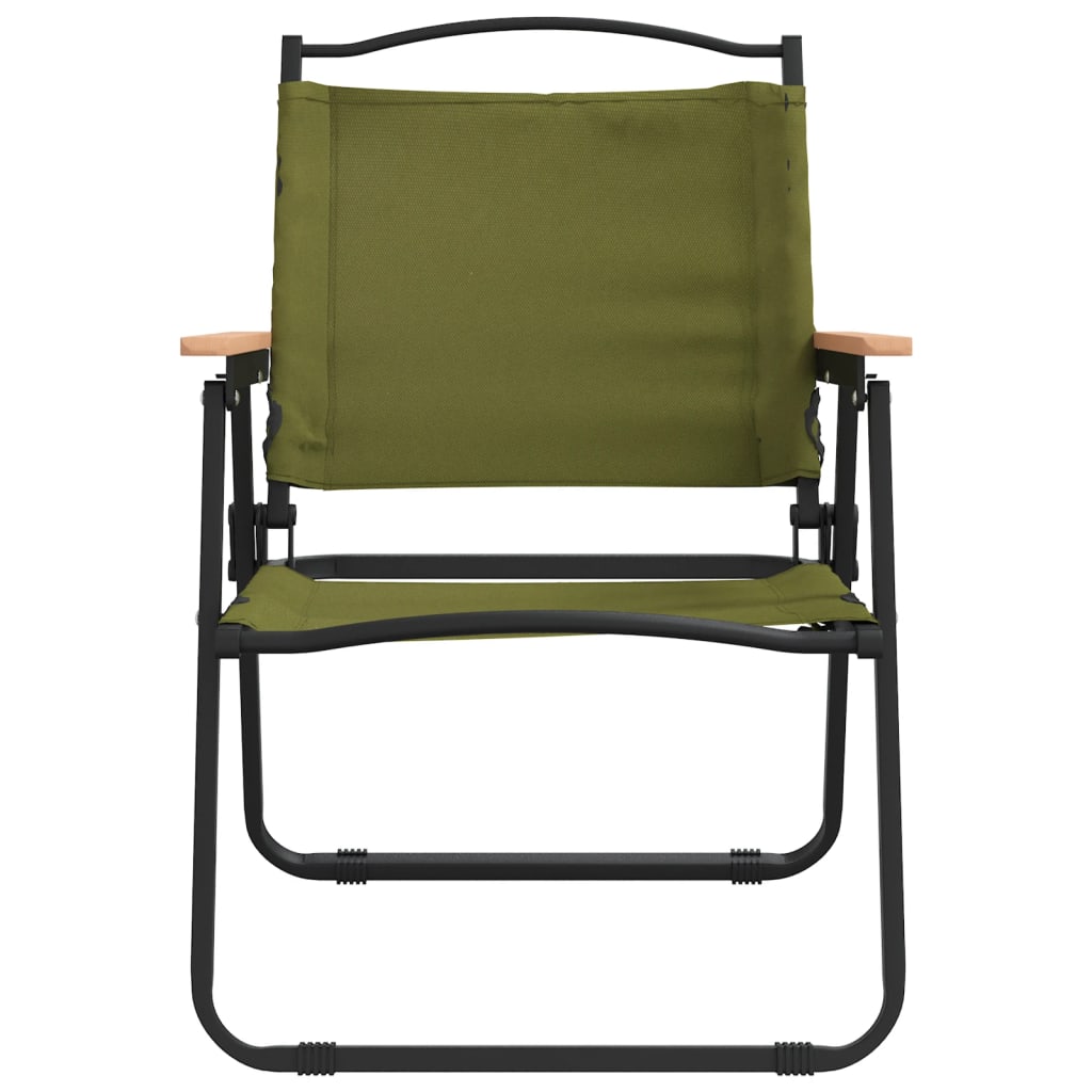 campingstole 2 stk. 54x55x78 cm oxfordstof Grøn