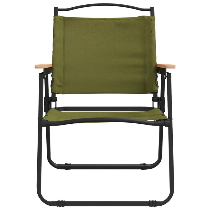 campingstole 2 stk. 54x55x78 cm oxfordstof Grøn