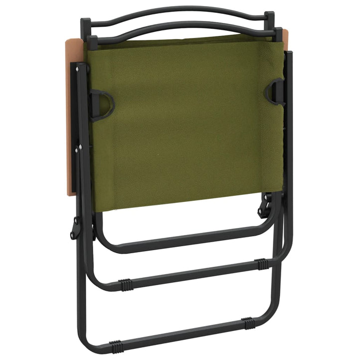 campingstole 2 stk. 54x55x78 cm oxfordstof Grøn