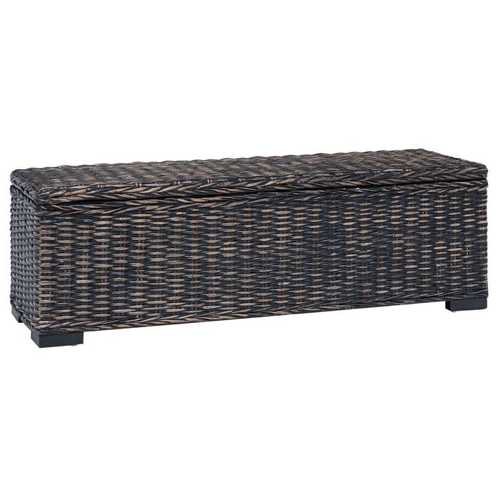 Opbevaringskasse med opbevaring Sort 110 x 35 x 45 cm