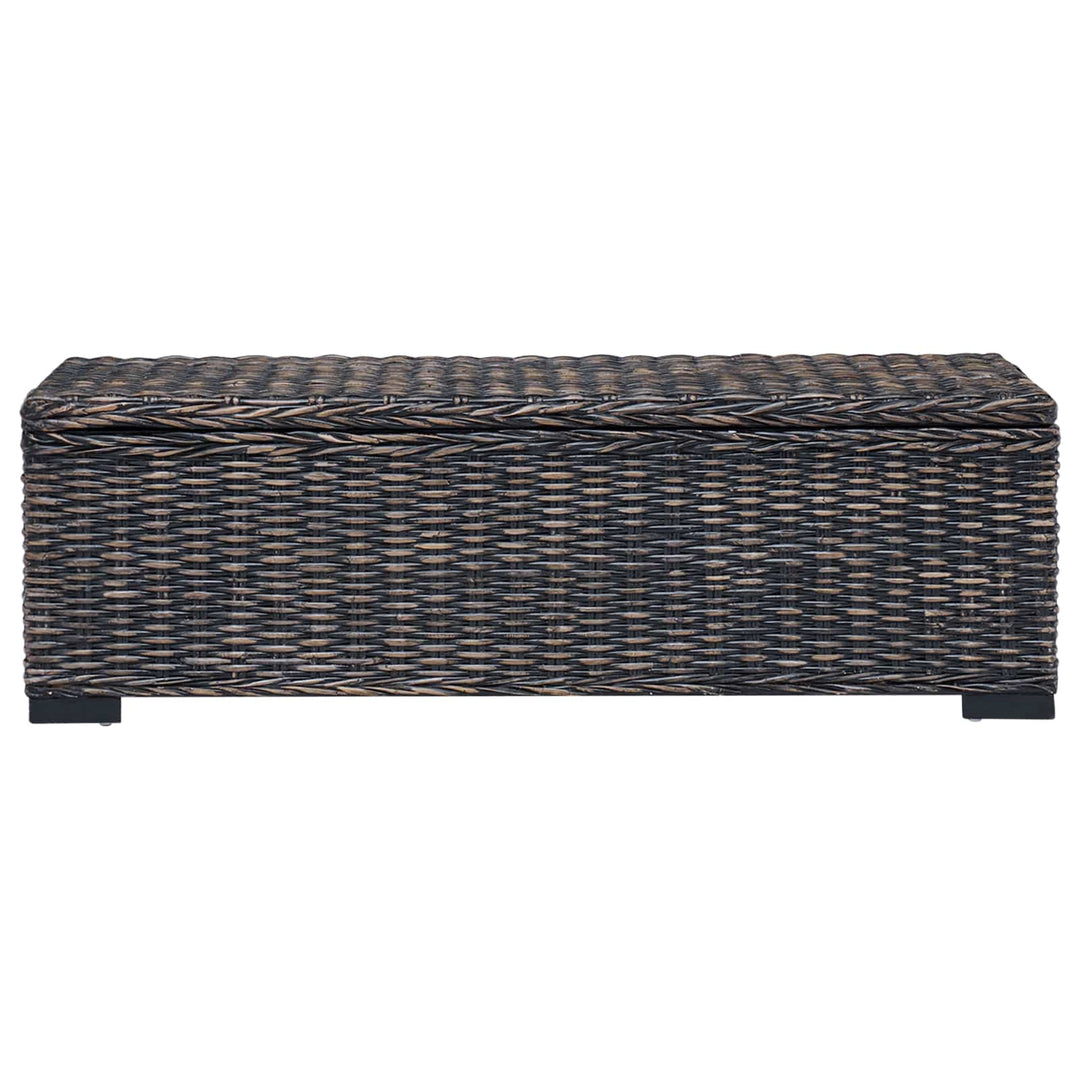 Opbevaringskasse med opbevaring Sort 110 x 35 x 45 cm