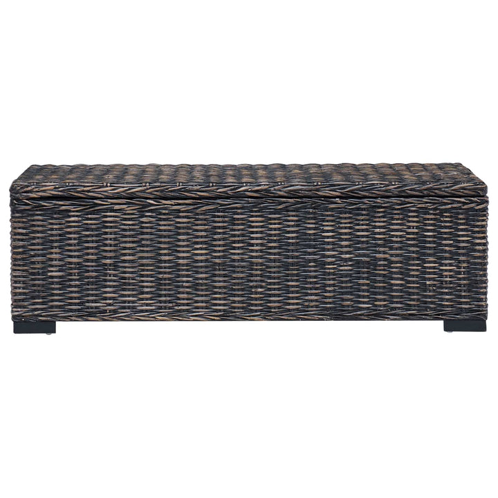 Opbevaringskasse med opbevaring Sort 110 x 35 x 45 cm