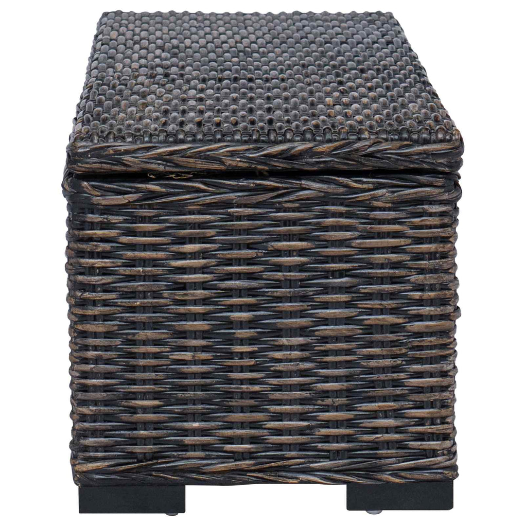Opbevaringskasse med opbevaring Sort 110 x 35 x 45 cm