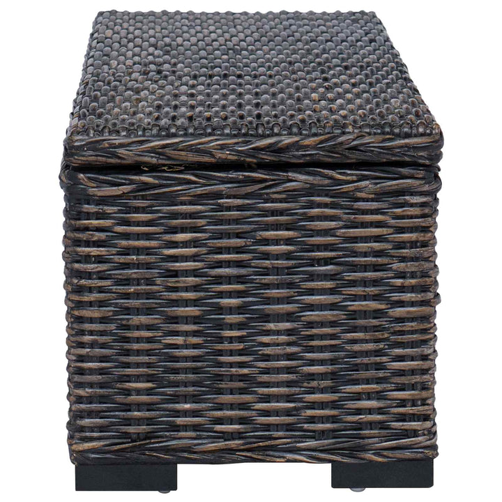 Opbevaringskasse med opbevaring Sort 110 x 35 x 45 cm