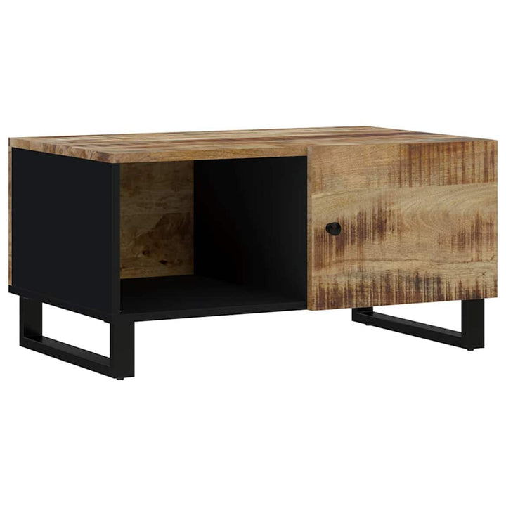 sofabord 80x50x40 cm massivt mangotræ og konstrueret træ
