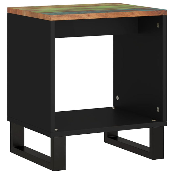 sofabord 40x31x46 cm massivt genbrugstræ og konstrueret træ