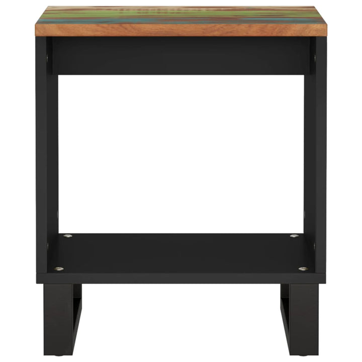 sofabord 40x31x46 cm massivt genbrugstræ og konstrueret træ