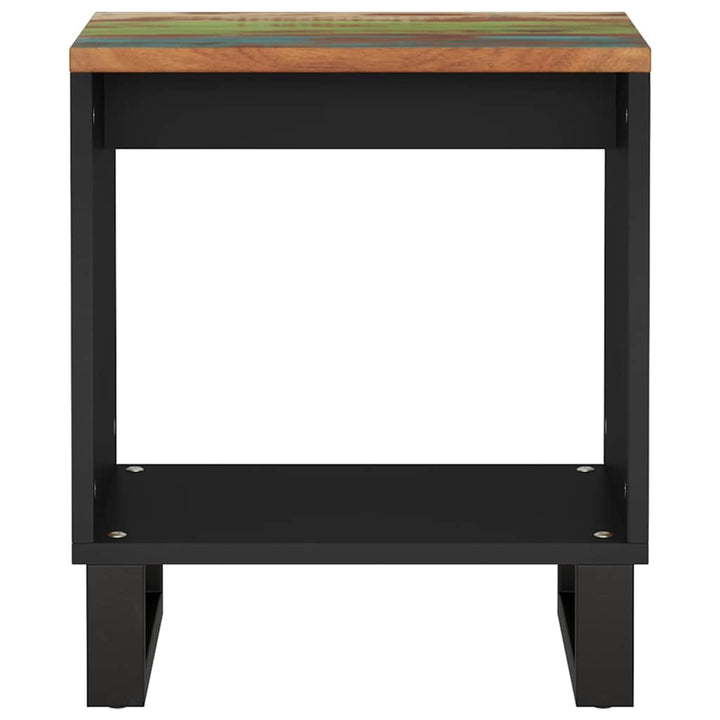 sofabord 40x31x46 cm massivt genbrugstræ og konstrueret træ