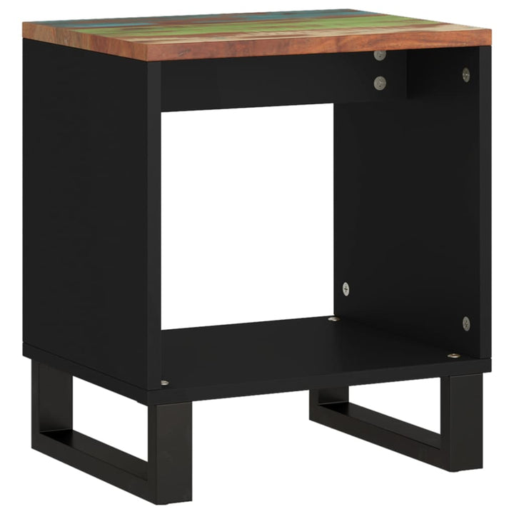 sofabord 40x31x46 cm massivt genbrugstræ og konstrueret træ