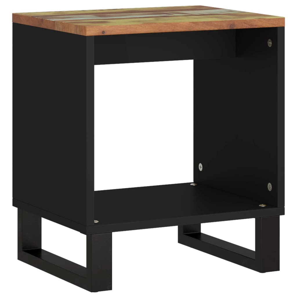 sofabord 40x31x46 cm massivt genbrugstræ og konstrueret træ