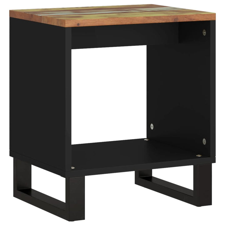 sofabord 40x31x46 cm massivt genbrugstræ og konstrueret træ