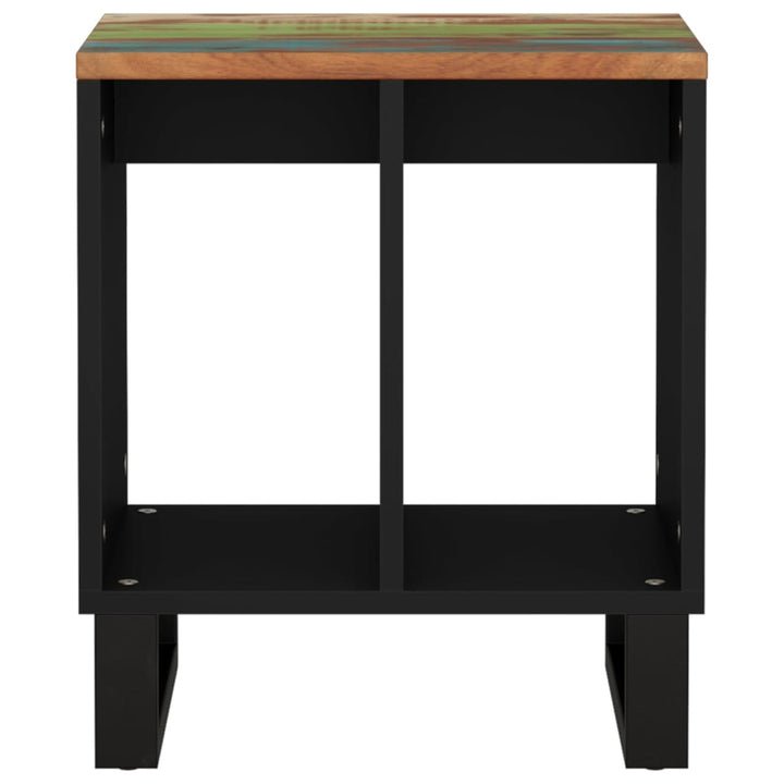 sidebord 40x31x46 cm massivt genbrugstræ og konstrueret træ