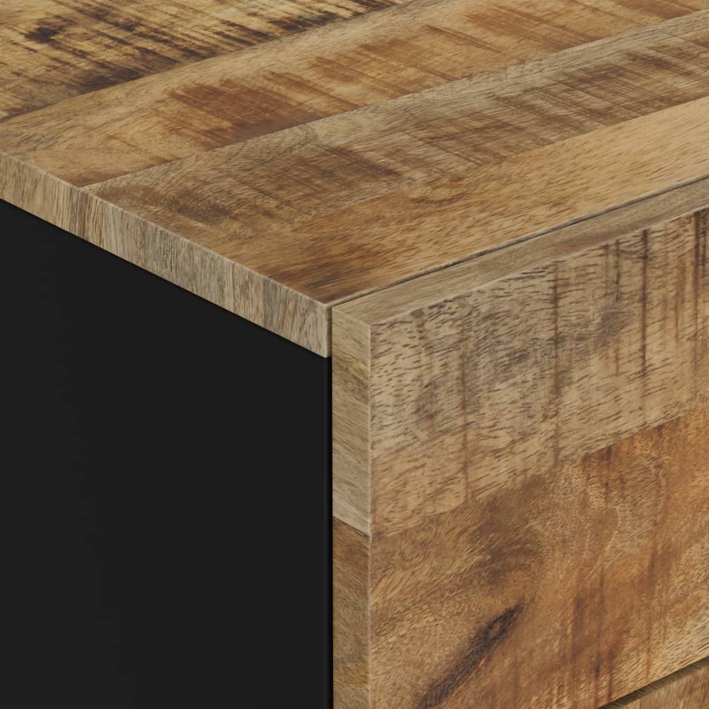 sengebord 50x33x60 cm massivt mangotræ og konstrueret træ