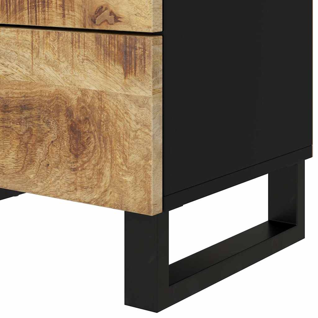 sengebord 50x33x62 cm massivt mangotræ og konstrueret træ