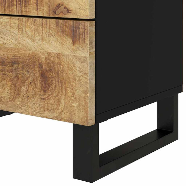 sengebord 50x33x62 cm massivt mangotræ og konstrueret træ