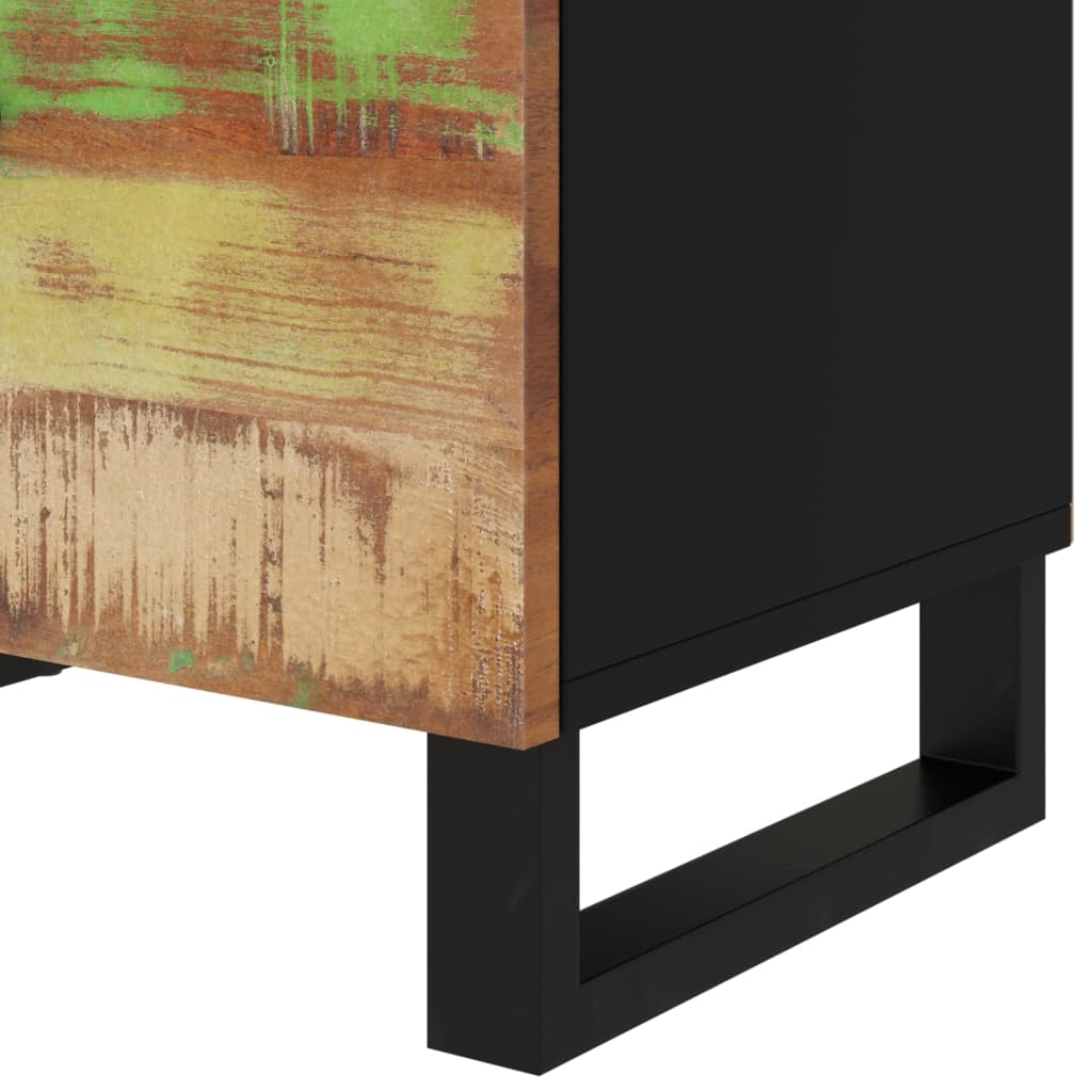 sengebord 50x33x60 cm massivt genbrugstræ og konstrueret træ