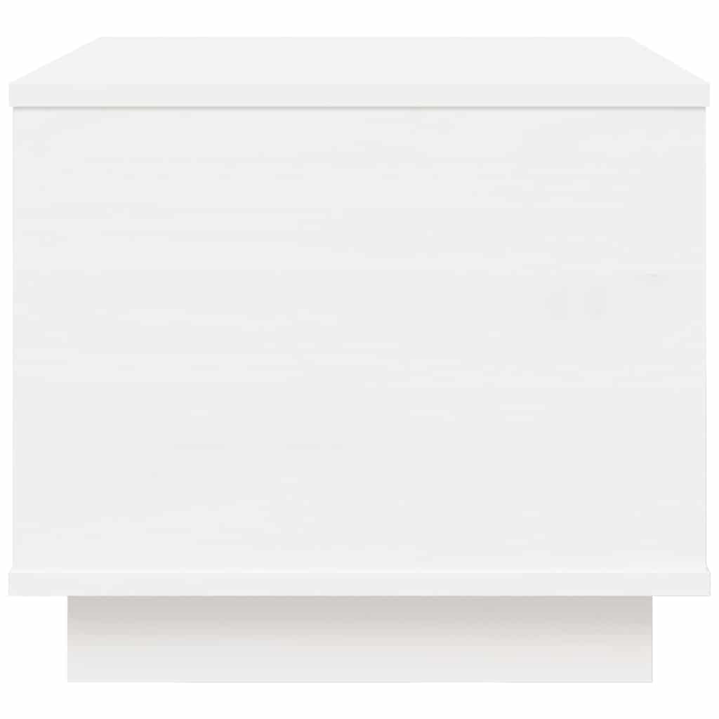 sofabord 40x50x35 cm massivt fyrretræ hvid