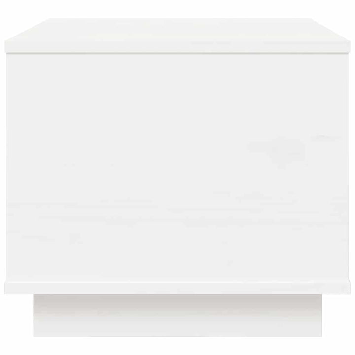 sofabord 40x50x35 cm massivt fyrretræ hvid