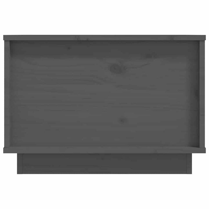 sofabord 40x50x35 cm massivt fyrretræ grå
