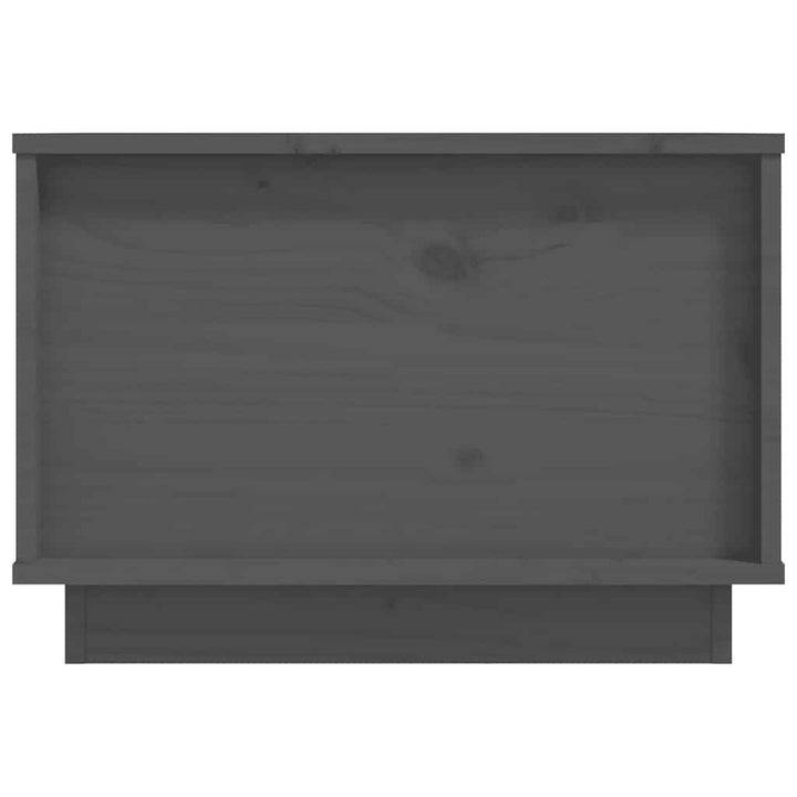 sofabord 40x50x35 cm massivt fyrretræ grå