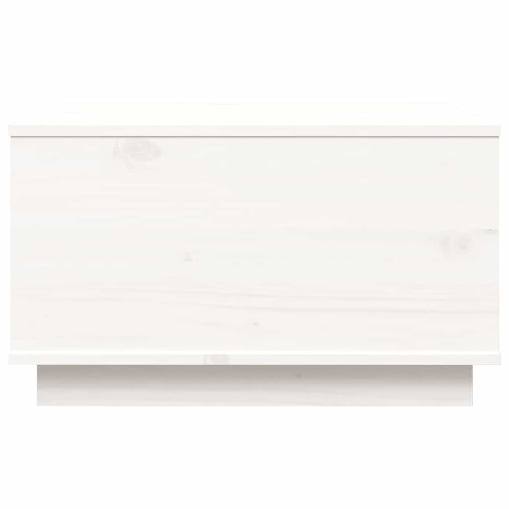 sofabord 60x50x35 cm massivt fyrretræ hvid