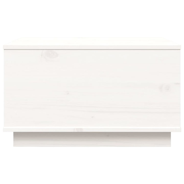 sofabord 60x50x35 cm massivt fyrretræ hvid