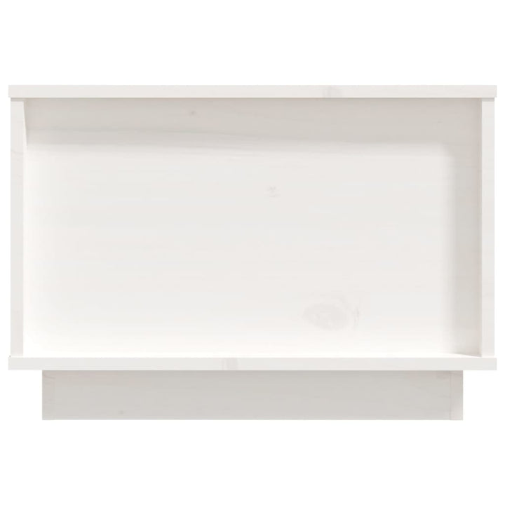 sofabord 60x50x35 cm massivt fyrretræ hvid