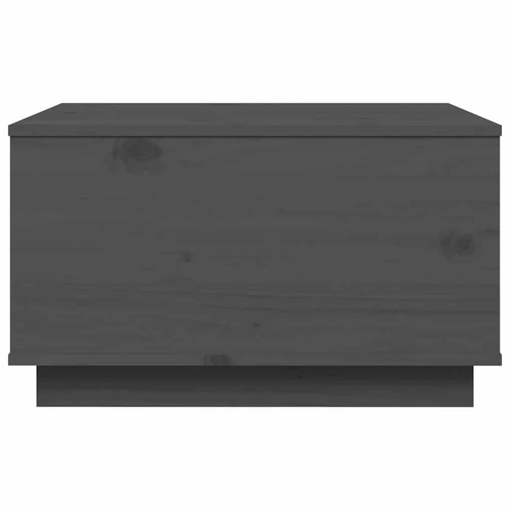sofabord 60x50x35 cm massivt fyrretræ grå