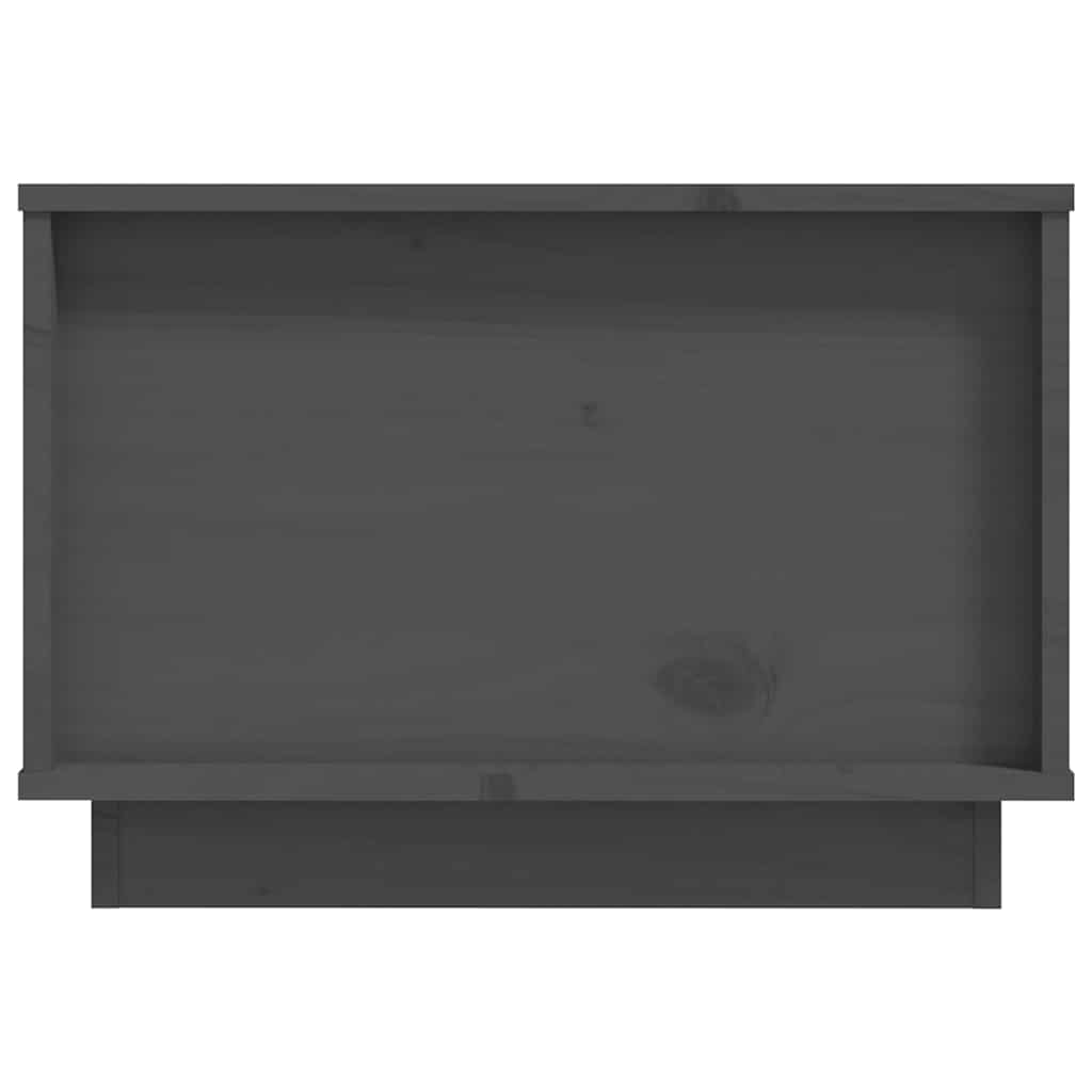 sofabord 60x50x35 cm massivt fyrretræ grå