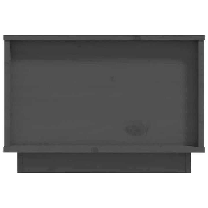 sofabord 60x50x35 cm massivt fyrretræ grå