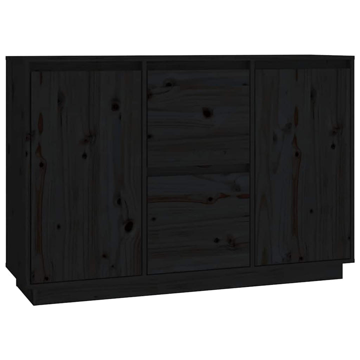 skænk 111x34x75 cm massivt fyrretræ grå