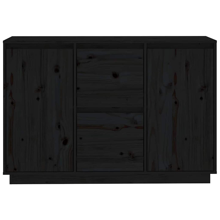 skænk 111x34x75 cm massivt fyrretræ grå