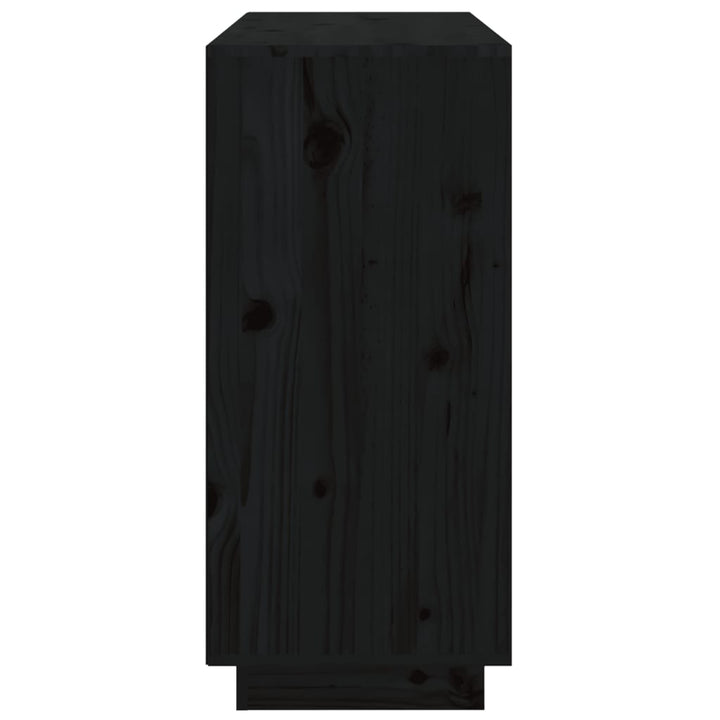 skænk 111x34x75 cm massivt fyrretræ grå
